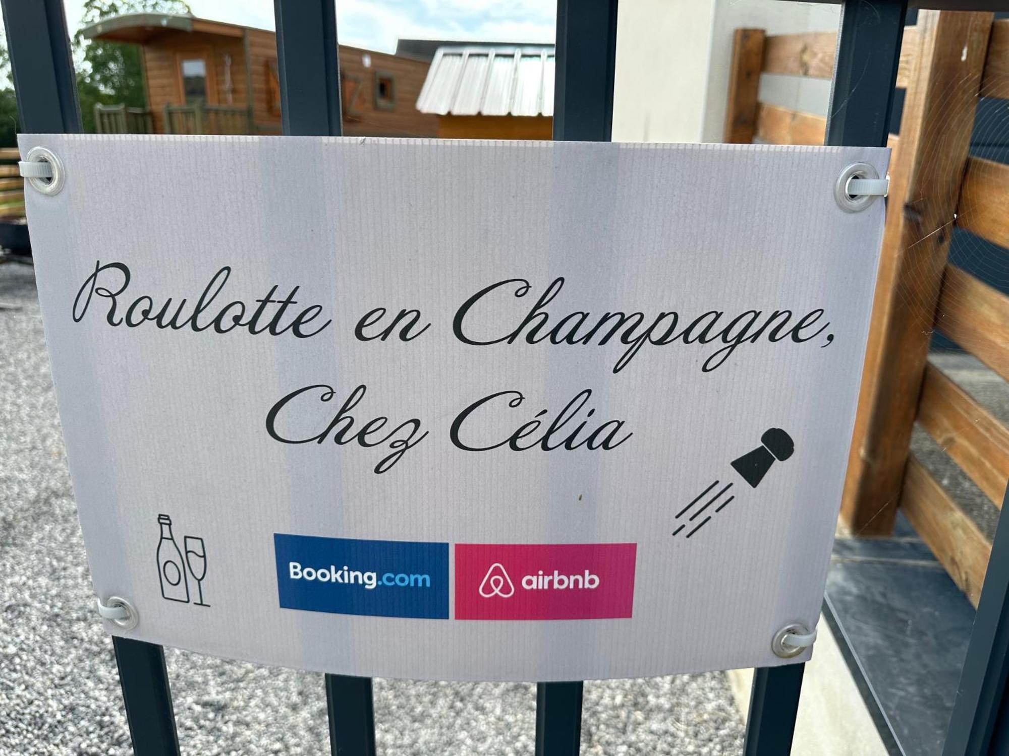 Chez Celia, Roulotte En Champagne Villa Fleury-la-Riviere ภายนอก รูปภาพ