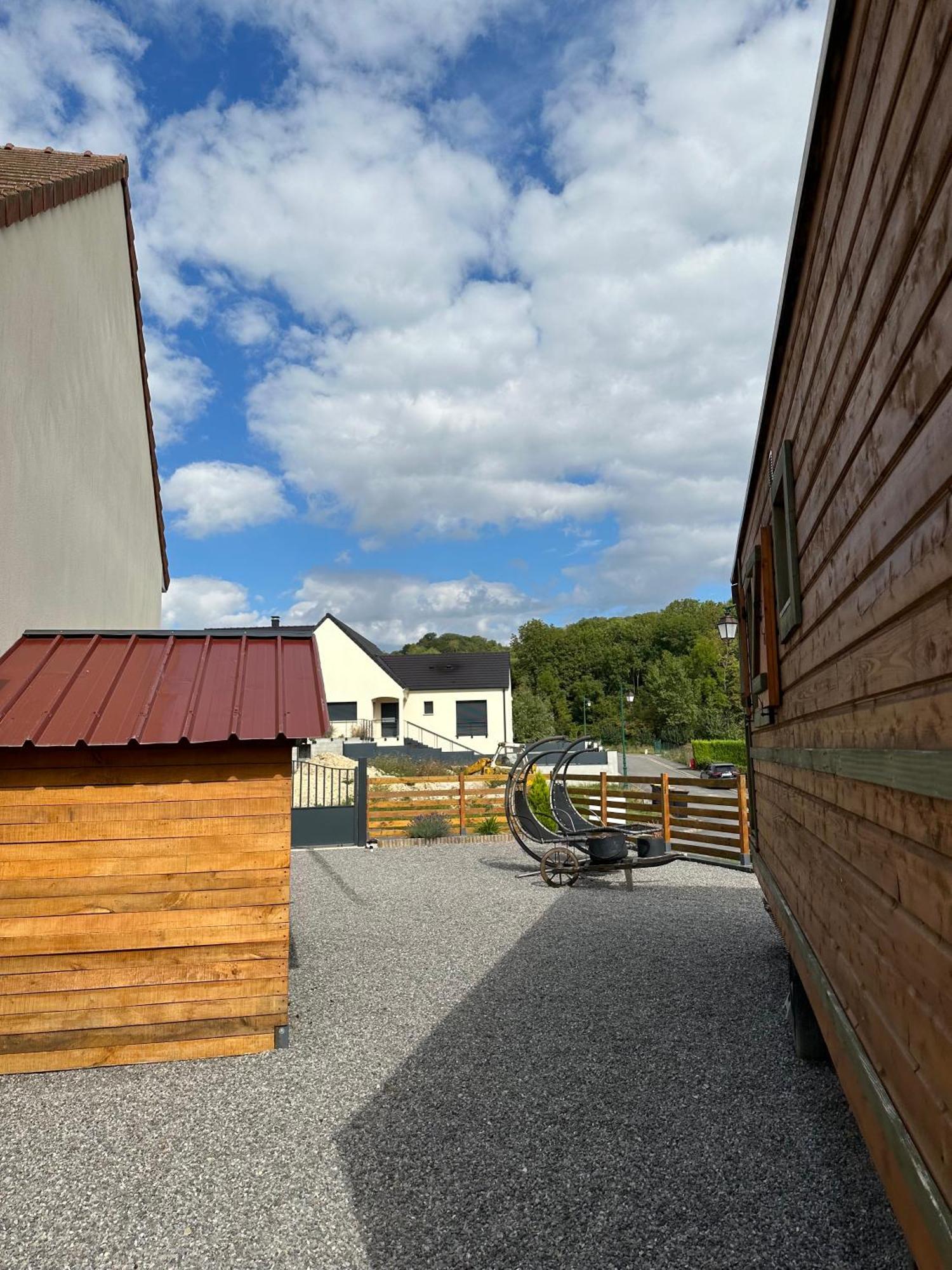 Chez Celia, Roulotte En Champagne Villa Fleury-la-Riviere ภายนอก รูปภาพ
