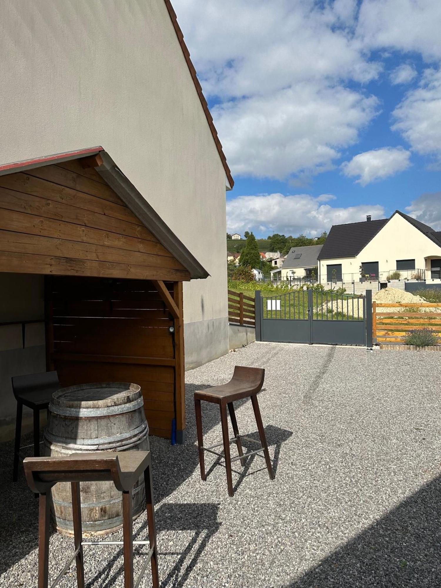 Chez Celia, Roulotte En Champagne Villa Fleury-la-Riviere ภายนอก รูปภาพ